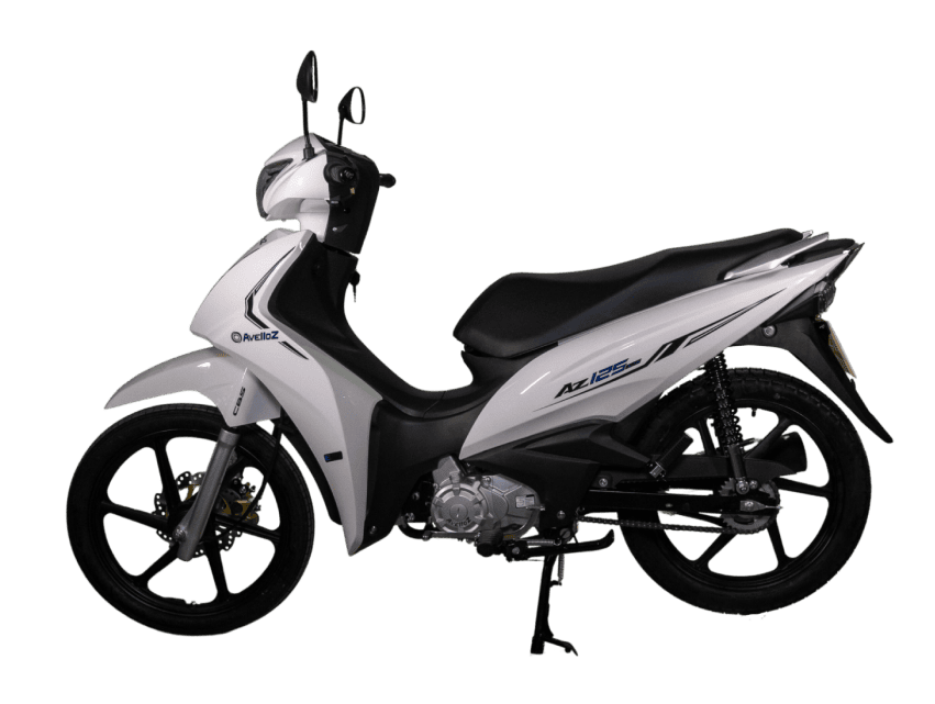 Moto Avelloz Alfa 125 EFI na cor Branca